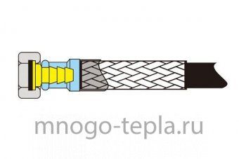 Гибкая подводка с PVC покрытием TiM г/г 1/2 50см - №1