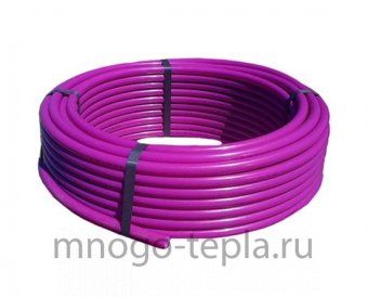 Труба из сшитого полиэтилена PE-Xb/EVOH диаметр 20 (2.8) TIM TPEX 2028-200 Pink с кислородным барьером, бухта 200 метров, фиолетовая - №1