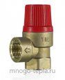Предохранительный клапан 1/2" ВР TIM BL22FF-K-6 (6 бар) красный - №2