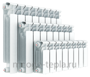 Биметаллический радиатор Rifar Base 500, 10 секций + монтажный комплект + доставка