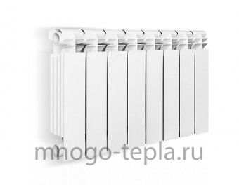 Алюминиевый радиатор Oasis 350/96 4 секции, литой - №1