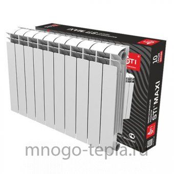 Биметаллический радиатор STI MAXI 500 100 10 секций - №1