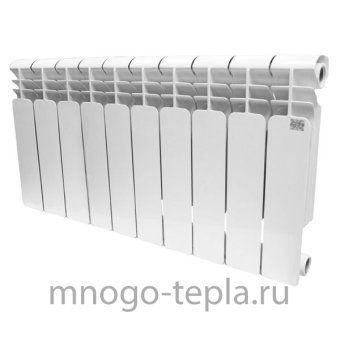 Биметаллический радиатор отопления STI Bimetal 350/80, 10 секций, на площадь до 10.5 м2, тепловая мощность 1050 Вт - №1