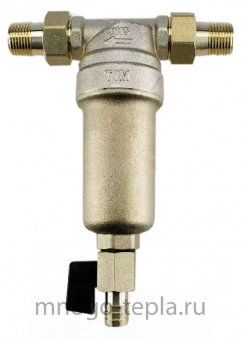 Фильтр механической очистки TIM JH-1003 - 1/2" с  промывкой, латунной колбой без манометра - №1