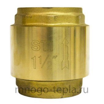 Клапан обратный пружинный STI 40 (латунное уплотнение) - №1