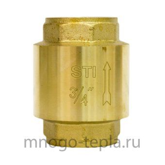 Клапан обратный пружинный STI 20 (латунное уплотнение) - №1