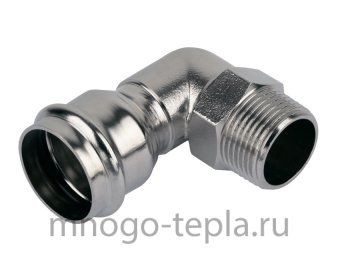 Пресс-угольник из нержавеющей стали 90гр НР 35х1" TIM ZTI.553.003506, с резьбой - №1