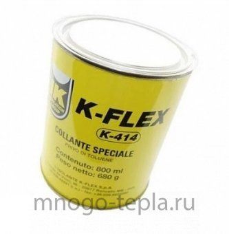 Клей K-Flex К-414, объем 0.8 л, для теплоизоляции из вспененного каучука - №1