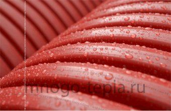 Труба из сшитого полиэтилена PE-Xb/EVOH диаметр 16 (2.0) TIM TPER 1620-600 Red с кислородным барьером, бухта 600 метров, красная - №1