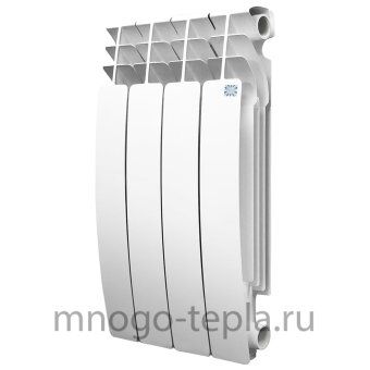 Алюминиевый радиатор STI GRAND 500/100, 4 секции, на площадь до 7.4 м2, тепловая мощность 744 Вт - №1