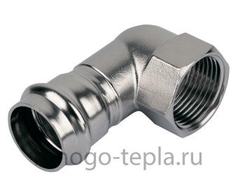 Пресс-угольник из нержавеющей стали 90гр ВР 28х3/4" TIM ZTI.552.002805, с резьбой - №1