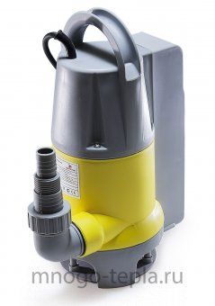 Фекальный насос для грязной воды AquaTIM AM-WPD400-04A, 400 Вт, встроенный поплавок, размер фракций до 35 мм - №1