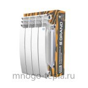 Алюминиевый радиатор STI GRAND 500/100, 4 секции, на площадь до 7.4 м2, тепловая мощность 744 Вт