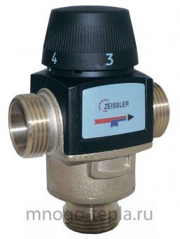 Термостатический смесительный клапан Zeissler (BL3170C04) 1" НР с антиожоговой функцией - №1