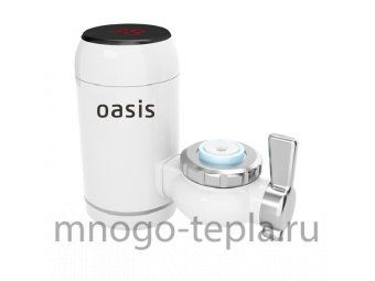 Нагреватель на кран насадка для горячей воды Oasis NP-W, 3000 Вт, с температурным дисплеем - №1
