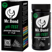 Набор тест полосок для определения РН раствора Mr.Bond Ph-TEST, 100 штук, диапазон измерения pH 0...14