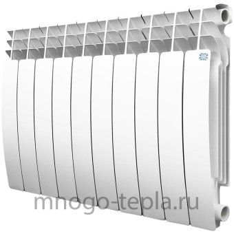 Алюминиевый радиатор STI GRAND 500/100, 10 секций, на площадь до 18.6 м2, тепловая мощность 1860 Вт - №1