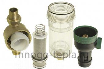 Фильтр механической очистки TIM F07S04AA - 1" с 2-мя манометрами, промывкой и прозрачной колбой - №1