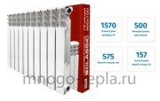 Алюминиевый радиатор отопления STI Classic 500/100, 10 секций, на площадь до 15.7 м2