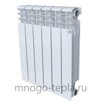 Алюминиевый радиатор отопления STI Classic 500/100, 6 секций, на площадь до 9.4 м2 - №1