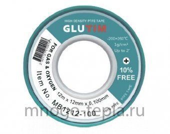 ФУМ лента для воды и газа GLUTIM MB1212-100 (12 м х 12 мм) - №1