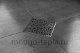 Трап для душа с горизонтальным выпуском квадратный TIM BAD411502, размер 150 x 150мм, защита от запаха (сухой + гидрозатвор), решетка с круглой ячейкой - №3